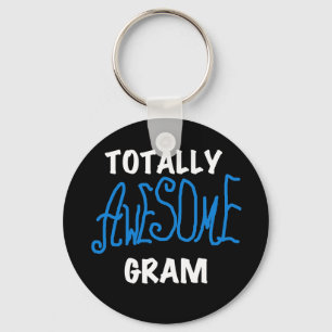 Totally Awesome Gram Blue Tshirts and Gifts Key Ring