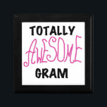 Totally Awesome Gram Pink Gifts Gift Box<br><div class="desc">Totally Awesome Gram mugs,  gram keepsakes,  cards,  buttons,  stickers,  and more for the totally awesome grandmother or gram to be with bright pink text with black or white text for light and dark colours t-shirts and gifts</div>