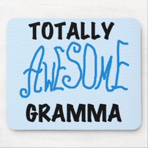 Totally Awesome Gramma Blue Tshirts Gifts Mouse Pad