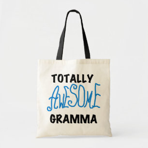 Totally Awesome Gramma Blue Tshirts Gifts Tote Bag