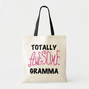 Totally Awesome Gramma Pink Tshirts Gifts Tote Bag