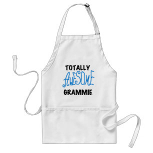 Totally Awesome Grammie Blue T-shirts Gifts Standard Apron