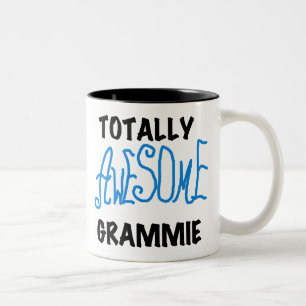 Totally Awesome Grammie Blue T-shirts Gifts Two-Tone Coffee Mug