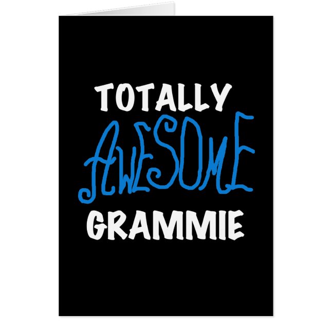 Totally Awesome Grammie Blue Tshirts Gifts (Front)