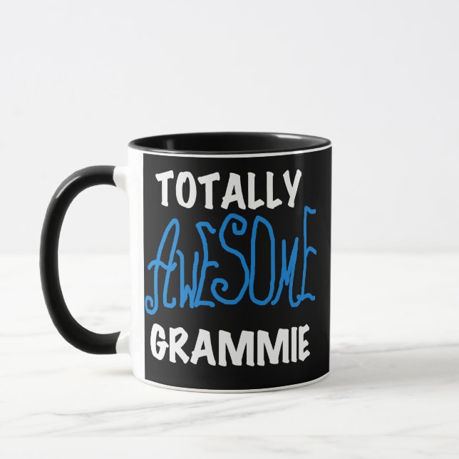 Totally Awesome Grammie Blue Tshirts Gifts Mug (Left)