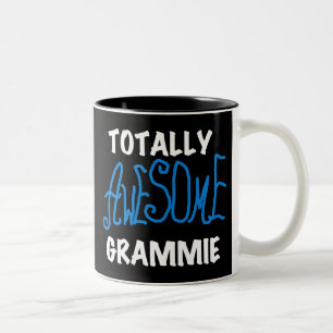 Totally Awesome Grammie Blue Tshirts Gifts Two-Tone Coffee Mug