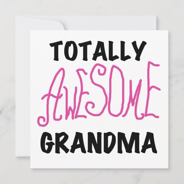Totally Awesome Grandma - Pink Tshirts and Gifts (Front)