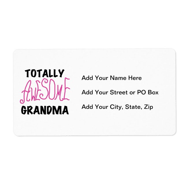 Totally Awesome Grandma - Pink Tshirts and Gifts (Front)