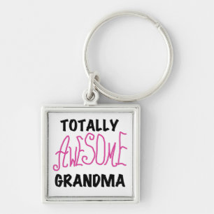 Totally Awesome Grandma - Pink Tshirts and Gifts Key Ring
