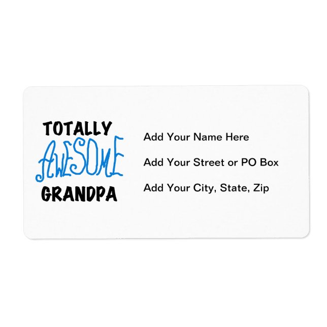 Totally Awesome Grandpa T-shirts and Gifts (Front)
