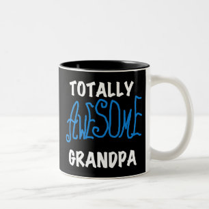 Totally Awesome Grandpa T-shirts and Gifts Two-Tone Coffee Mug