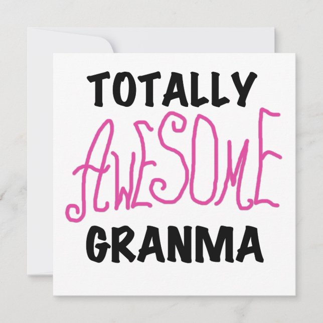 Totally Awesome Granma Pink Tshirts and Gifts (Front)