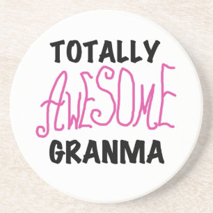 Totally Awesome Granma Pink Tshirts and Gifts Coaster