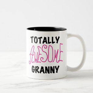Totally Awesome Granny Pink Tshirts and GIfts Two-Tone Coffee Mug
