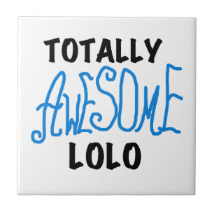 Totally Awesome Lolo Blue Gifts Ceramic Tile