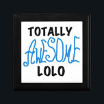 Totally Awesome Lolo Blue Gifts Gift Box<br><div class="desc">Blue and black text design Totally Awesome Lolo apparel and gifts including lolo mugs,  pitchers,  keepsake boxes and tiles,  gel mousepads,  and more!</div>