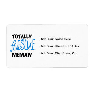 Totally Awesome Memaw Blue Tshirts and GIfts