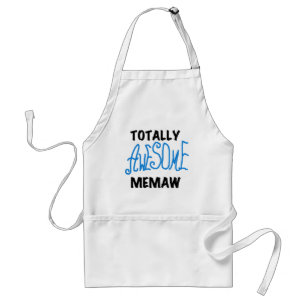 Totally Awesome Memaw Blue Tshirts and GIfts Standard Apron
