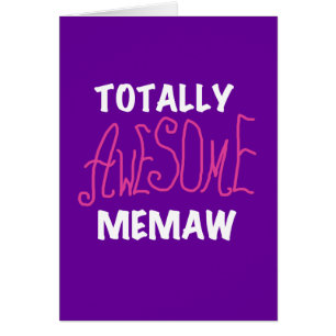 Totally Awesome Memaw Pink T-shirts and Gifts