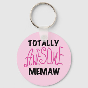 Totally Awesome Memaw Pink Tshirts and Gifts Key Ring