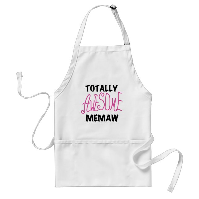 Totally Awesome Memaw Pink Tshirts and Gifts Standard Apron (Front)