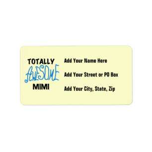 Totally Awesome Mimi Blue Tshirts and Gifts Label