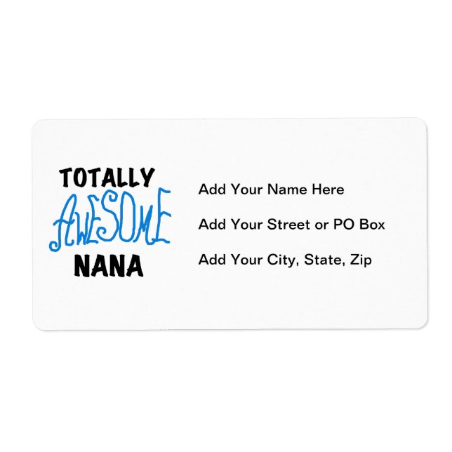 Totally Awesome Nana Blue T-shirts and Gifts (Front)