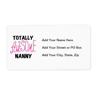 Totally Awesome Nanny Pink T-shirts and Gifts