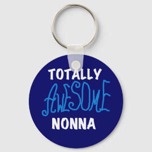 Totally Awesome Nonna Blue T-shirts and Gifts Key Ring