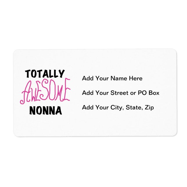 Totally Awesome Nonna Pink T-shirts and Gifts (Front)