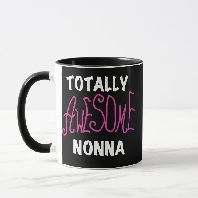 Totally Awesome Nonna Pink T-shirts and Gifts Mug (Left)