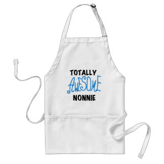 Totally Awesome Nonnie Blue Text Tshirts and Gifts Standard Apron