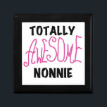 Totally Awesome Nonnie Pink Tshirts and Gifts Gift Box<br><div class="desc">Totally Awesome Nonnie T-shirts,  hoodies,  mugs,  nonnie keepsakes,  cards,  buttons,  stickers,  and more for the totally awesome grandmother or nonnie to be with bright pink text with black or white text for light and dark colours t-shirts and giffts. Great gifts for great grandparents!</div>