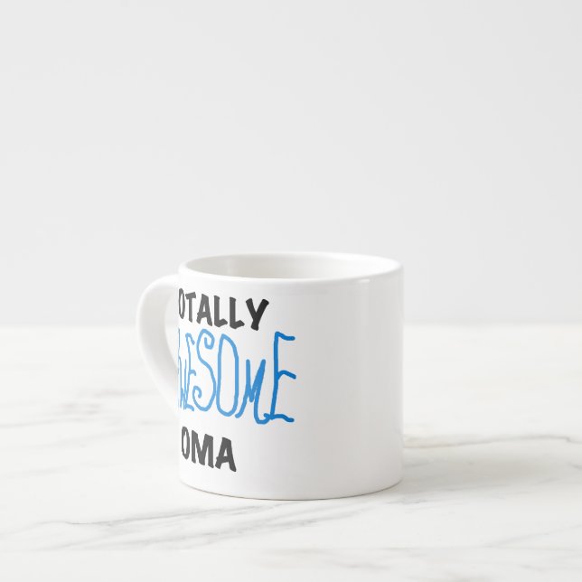Totally Awesome Oma Blue T-shirts and Gifts Espresso Cup (Front Left)