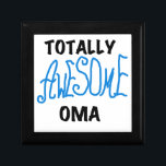 Totally Awesome Oma Blue T-shirts and Gifts Gift Box<br><div class="desc">Totally Awesome Oma T-shirts,  hoodies,  mugs,  oma keepsakes,  cards,  buttons,  stickers,  and more for the totally awesome grandmother or oma to be with bright blue text with black or white text for light and dark colours t-shirts and gifts.</div>
