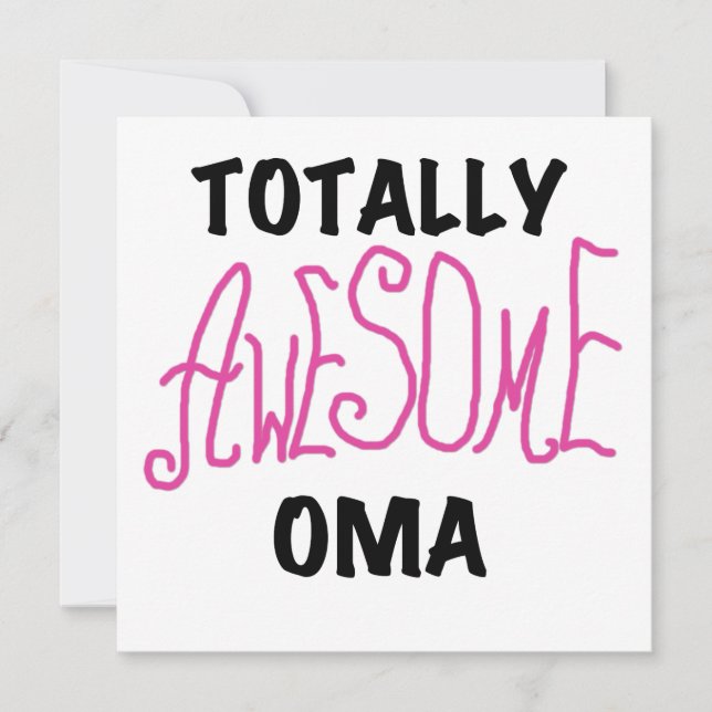 Totally Awesome Oma Pink T-shirts and Gifts (Front)