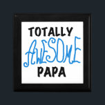 Totally Awesome Papa T-shirts and Gifts Gift Box<br><div class="desc">Totally Awesome Papa T-shirts,  hoodies,  mugs,  papa keepsakes,  cards,  buttons,  stickers,  and more for the totally awesome papa or papa to be with bright blue text with black or white text for light and dark colours t-shirts and gifts.</div>