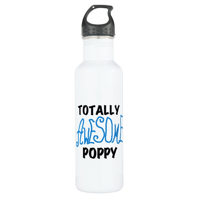 Totally Awesome Poppy T-shirts and 710 Ml Water Bottle (Front)