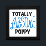 Totally Awesome Poppy T-shirts and GIfts Gift Box<br><div class="desc">Totally Awesome Poppy T-shirts,  hoodies,  mugs,  beppe keepsakes,  cards,  buttons,  stickers,  and more for the totally awesome poppy or poppy to be with bright blue text with black or white text for light and dark colours t-shirts and gifts.</div>