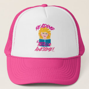 Totally Awesome Reading Book Love Cartoon Trucker Hat