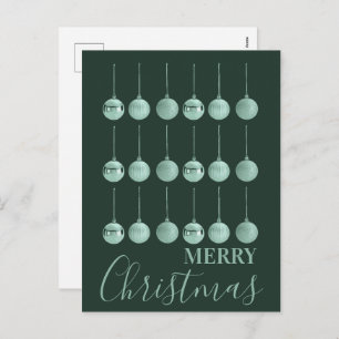 Totally Baubled Christmas Ornament Vector Design  Holiday Postcard