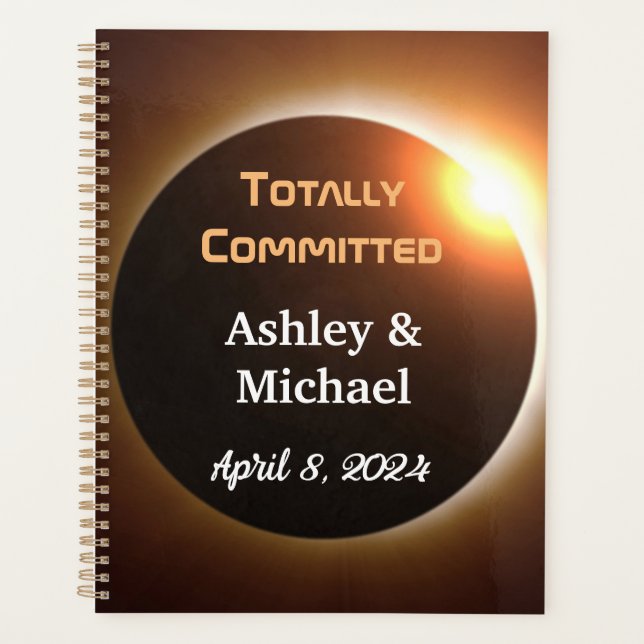 Totally Committed Eclipse Theme Wedding Planner (Front)