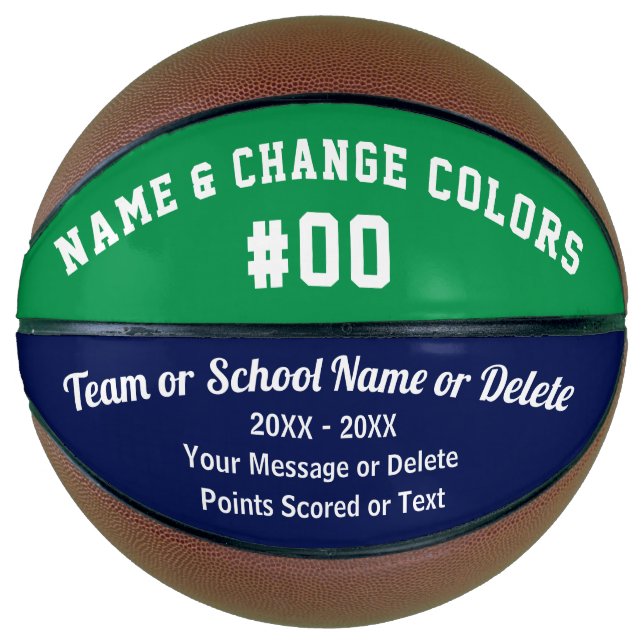 Totally Customisable Personalised Basketball Ball (Front)