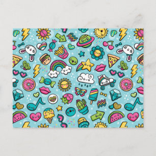 Totally Cute Doodles postcard