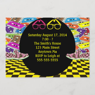 Totally Eighties 80s Birthday Invitations