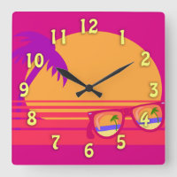 Totally Eighties Awesome Neon Sunset