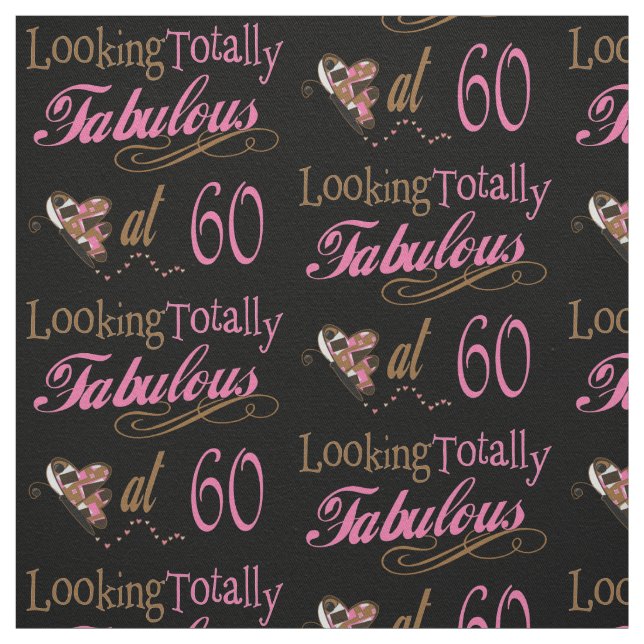 Totally Fabulous at 60 Fabric (Swatch)