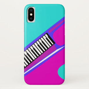 Totally Neon 80's Keytar iPhone XS Case