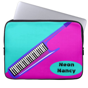 Totally Neon 80's Keytar Laptop Sleeve