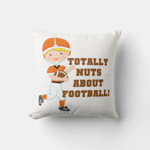 Totally Nuts About Football Cushion